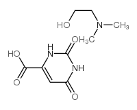 1,2,3,6-tetrahydro-2,6-dioxopyrimidine-4-carboxylic acid, compound with 2-(dimethylamino)ethanol (1:1) picture