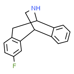 3-fluoro-10,5-(iminomethano)-10,11-dihydro-5H-dibenzo(a,d)cycloheptene结构式