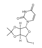 5'-deoxy-5'-iodo-2',3'-O-isopropylideneuridine Structure