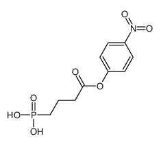 [4-(4-nitrophenoxy)-4-oxobutyl]phosphonic acid Structure