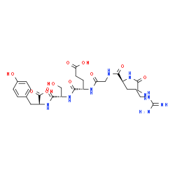 glycyl-arginyl-glycyl-glutamyl-seryl-tyrosine Structure