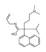 N-Allyl-α-[3-(dimethylamino)propyl]-α-isopropyl-1-naphthaleneacetamide结构式
