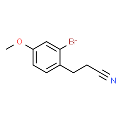 3-(2-Bromo-4-methoxyphenyl)propanenitrile结构式