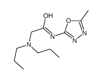 Acetamide, 2-(dipropylamino)-N-(5-methyl-1,3,4-oxadiazol-2-yl)- picture