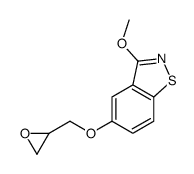 3-methoxy-5-(oxiran-2-ylmethoxy)-1,2-benzothiazole结构式