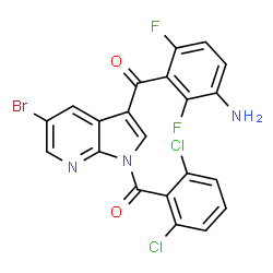 Methanone, [3-(3-amino-2,6-difluorobenzoyl)-5-bromo-1H-pyrrolo[2,3-b]pyridin-1-yl](2,6-dichlorophenyl)- picture