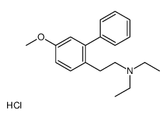 diethyl-[2-(4-methoxy-2-phenylphenyl)ethyl]azanium,chloride Structure