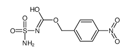 (4-nitrophenyl)methyl N-sulfamoylcarbamate结构式