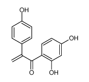 1-(2,4-dihydroxyphenyl)-2-(4-hydroxyphenyl)prop-2-en-1-one结构式