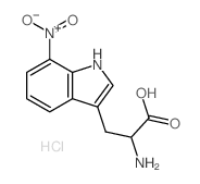 Tryptophan, 7-nitro-,monohydrochloride, DL- (7CI,8CI)结构式