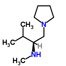 (S)-N,3-dimethyl-1-(pyrrolidin-1-yl)butan-2-amine结构式