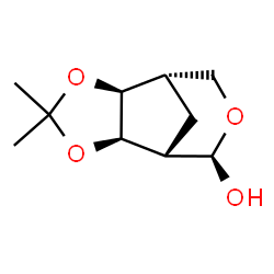 4,8-Methano-1,3-dioxolo[4,5-d]oxepin-5-ol,hexahydro-2,2-dimethyl-,[3aR-(3a-alpha-,4-bta-,5-bta-,8-bta-,8a-alpha-)]-(9CI) structure