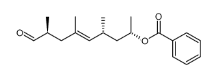 (2S,4E,6S,8S)-8-benzoyloxy-2,4,6-trimethylnon-4-en-1-al结构式