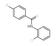 Benzenecarbothioamide,N-(2-chlorophenyl)-4-fluoro- structure