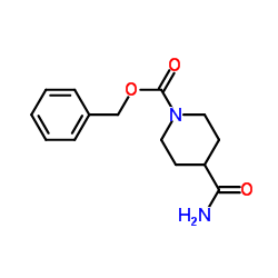 Benzyl 4-carbamoyl-1-piperidinecarboxylate Structure