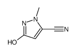 3-Hydroxy-1-Methyl-1H-Pyrazole-5-Carbonitrile结构式