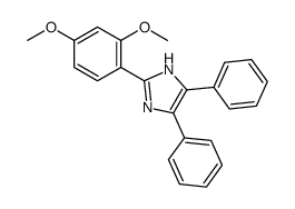 2-(2,4-dimethoxyphenyl)-4,5-diphenyl-1H-imidazole结构式