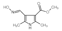 METHYL 4-(HYDROXYIMINOMETHYL)-2,5-DIMETHYL-1H-PYRROLE-3-CARBOXYLATE structure