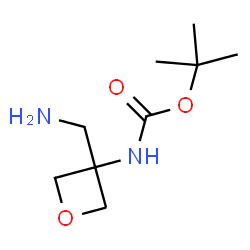 tert-butyl N-[3-(aminomethyl)oxetan-3-yl]carbamate Structure