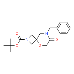 tert-butyl 8-benzyl-7-oxo-5-oxa-2,8-diazaspiro[3.5]nonane-2-carboxylate Structure