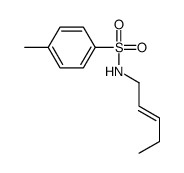 4-methyl-N-pent-2-enylbenzenesulfonamide结构式