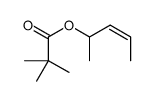 pent-3-en-2-yl 2,2-dimethylpropanoate Structure