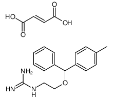 (C-azaniumylcarbonimidoyl)-[2-[(4-methylphenyl)-phenylmethoxy]ethyl]azanium,(E)-but-2-enedioate Structure