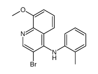 3-BROMO-8-METHOXY-N-(O-TOLYL)QUINOLIN-4-AMINE structure