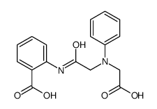 2-[[2-[N-(carboxymethyl)anilino]acetyl]amino]benzoic acid结构式