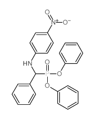 N-(diphenoxyphosphoryl-phenyl-methyl)-4-nitro-aniline Structure