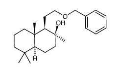 (1R,2S,4aS,8aS)-1-(2-(benzyloxy)ethyl)-2,5,5,8a-tetramethyldecahydronaphthalen-2-ol Structure