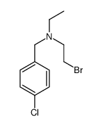 2-bromo-N-[(4-chlorophenyl)methyl]-N-ethylethanamine结构式