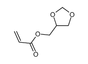 1,3-dioxolan-4-ylmethyl prop-2-enoate Structure