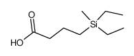 4-(Diethylmethylsilyl)butanoic acid Structure