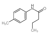 Butanamide, N- (4-methylphenyl)- structure
