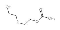 2-(2-hydroxyethylsulfanyl)ethyl acetate结构式