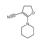 4,5-dihydro-2-(1-piperidinyl)-3-furancarbonitrile Structure