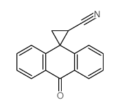Spiro(anthracene-9(10H),1-cyclopropane)-2-carbonitrile, 10-oxo- structure