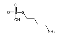 1-amino-4-sulfosulfanylbutane结构式