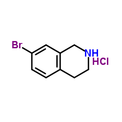 7-Bromo-1,2,3,4-tetrahydroisoquinoline hydrochloride Structure