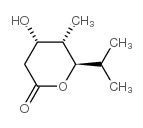 2H-Pyran-2-one,tetrahydro-4-hydroxy-5-methyl-6-(1-methylethyl)-,(4S,5S,6R)-(9CI) structure