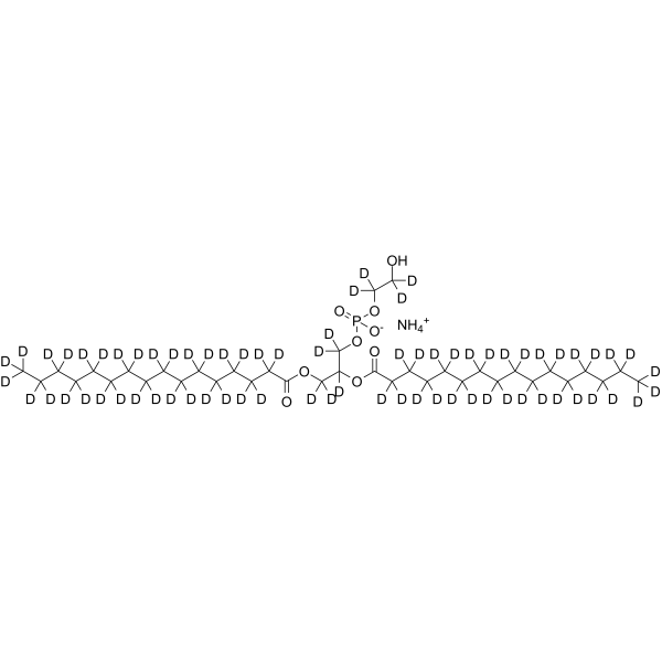 16:0 (Rac)-PtdEG-d71结构式