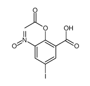 2-acetyloxy-5-iodo-3-nitrobenzoic acid结构式