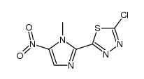 2-chloro-5-(1-methyl-4-nitro-1H-2-imidazolyl)-1,3,4-thiadiazole结构式