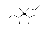 CH3(C3H7)Sn(iso-C3H7)(sec-C4H9)结构式