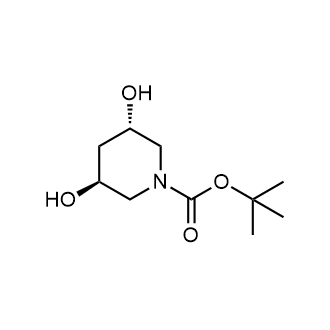 Tert-butyl (3S,5S)-3,5-dihydroxypiperidine-1-carboxylate Structure