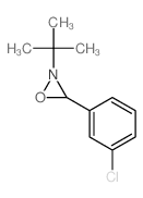 Oxaziridine,3-(3-chlorophenyl)-2-(1,1-dimethylethyl)- Structure