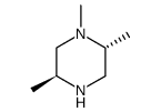 (2R,5S)-rel-1,2,5-Trimethyl-piperazine structure