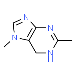 1H-Purine,6,7-dihydro-2,7-dimethyl-(9CI) Structure