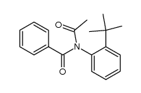 (RS)-N-benzoyl-N-(2-t-butylphenyl)acetamide结构式